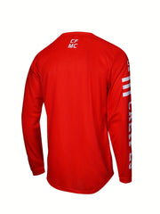 Men's CAEIFES Long Sleeve Motorcycle Off-road T-shirt Quick Drying