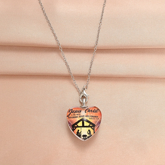 Heart Shaped Crystal Pendant Alphabet Necklace Gift