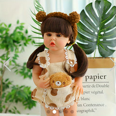 Reborn Princess Girl Doll Full Enamel Simulative 3D Toy Gift