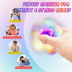 12 Pack Metal Finger Spinning Tops Fidget Toys for Adults and Children