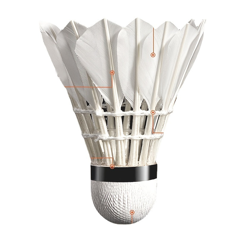 3pcs Duck Goose Feather Shuttlecocks for Badminton Training