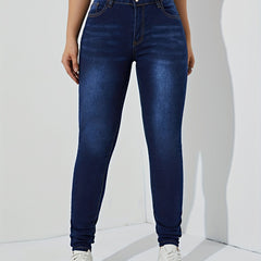 Dark Skinny High Rise Jeans Women's Denim Pants
