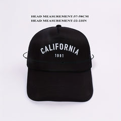 CALIFORNIA 1991 Printed Trucker Hat Mesh Baseball Cap Unisex