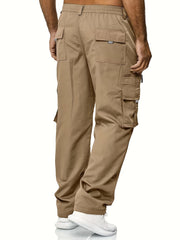 Men's Cargo Pants Loose Fit Straight Leg Pants With Pockets