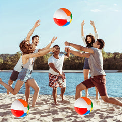 10pcs Inflatable Beach Balls for Pool Parties Hawaiian Luau & Carnivals