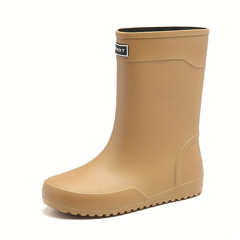 Women's Waterproof Non slip Outdoor Rain Boots Medium Tube