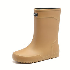 Women's Waterproof Non slip Outdoor Rain Boots Medium Tube
