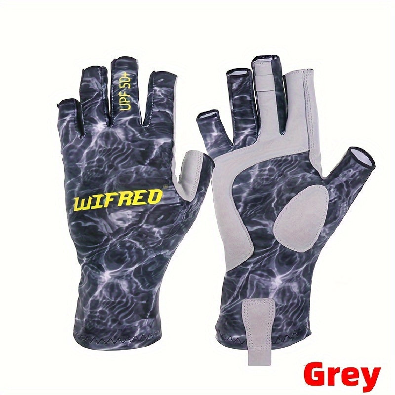 Anti slip Fishing Gloves Fingerless Gloves For Fishing Biking Camping