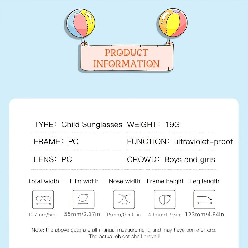Kids Cat Eye Sunglasses TR90 UV400 Outdoor Decorative Sunglasses