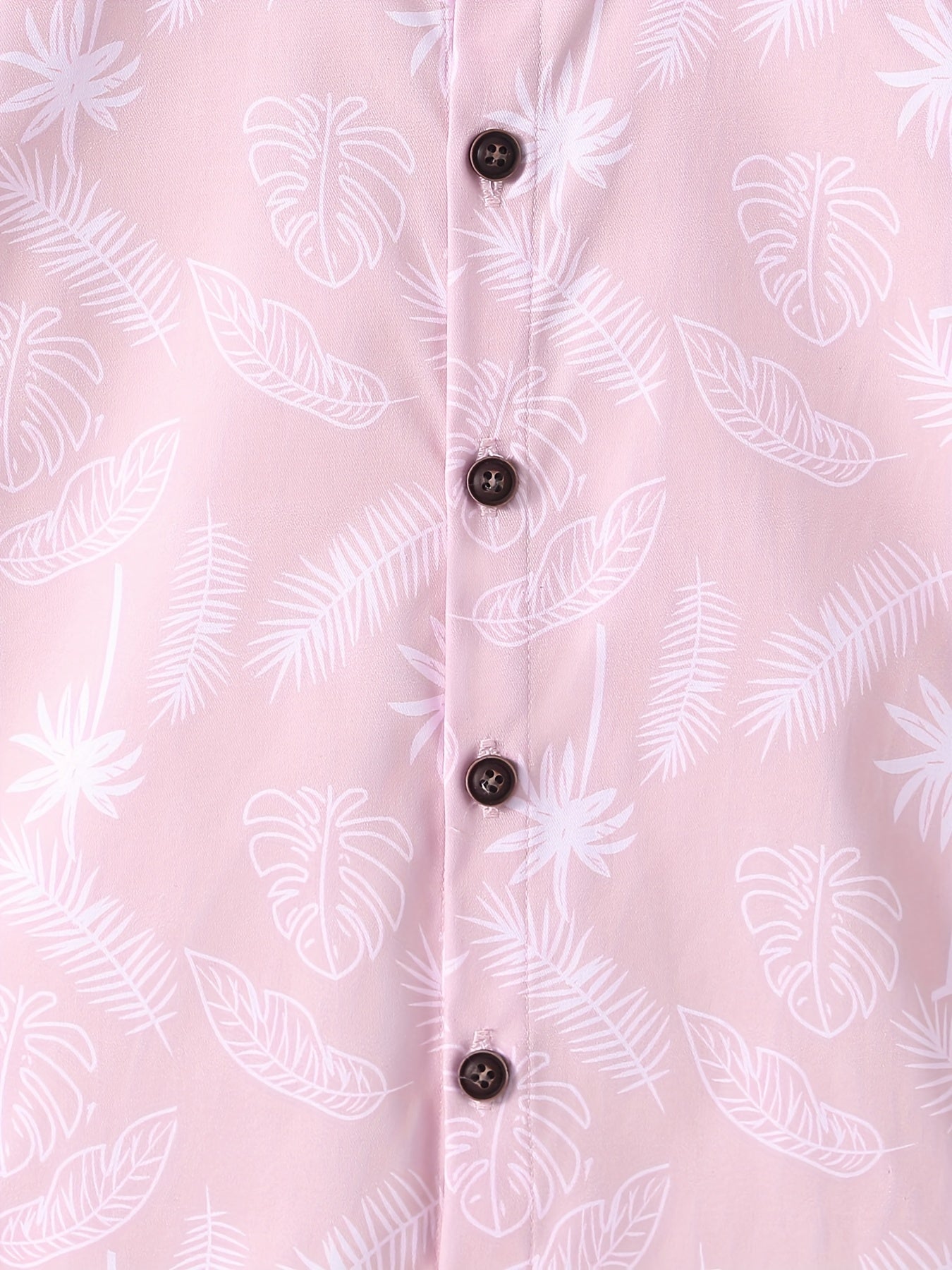 Coconut Tree Tropical Leaf Print Boys Shirt