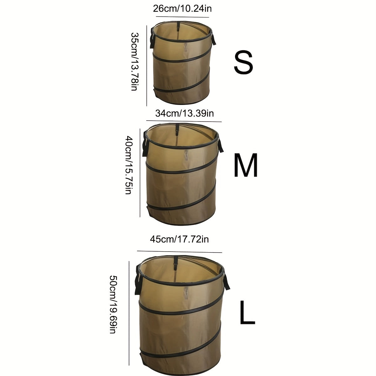Portable Camping Garden Trash Can for Outdoor Camping & Garden