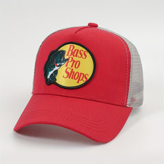 Fish Print Baseball Cap Mesh Trucker Hat