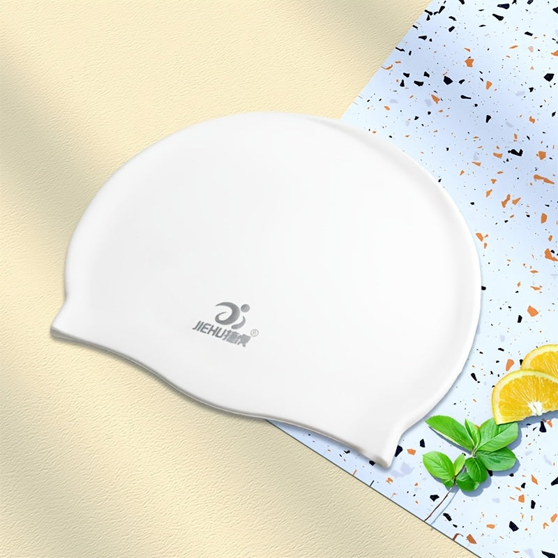 Unisex Waterproof Silicone Swimming Cap for Pool Beach Training