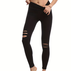 Women's Hollow Out Yoga Leggings for Sports and Fitness