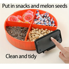 Rotating Kitchen Storage Rack for Tableware and Seasoning Bottles