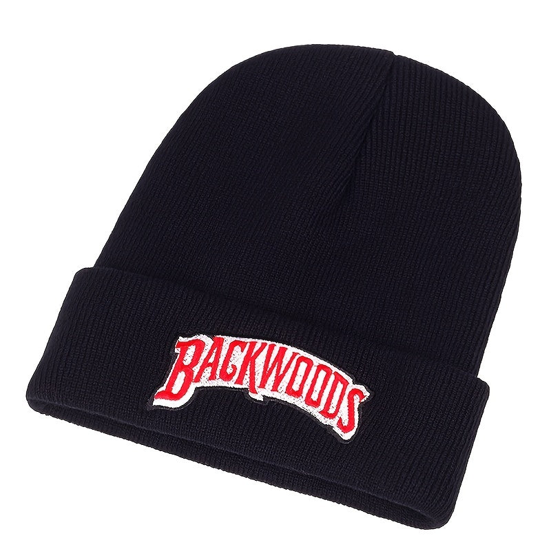 Backwoods Embroidered Knitted Wool Cap