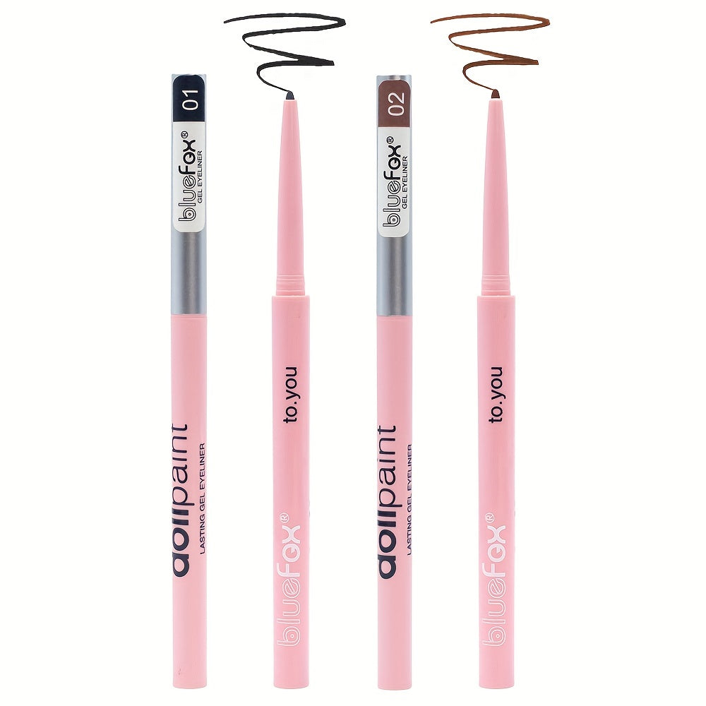 Waterproof Gel Eyeliner Pen Brown Long Lasting Makeup