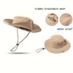 Boonie Mesh Sun Hat Wide Brim UV Protection Fishing Hiking Unisex