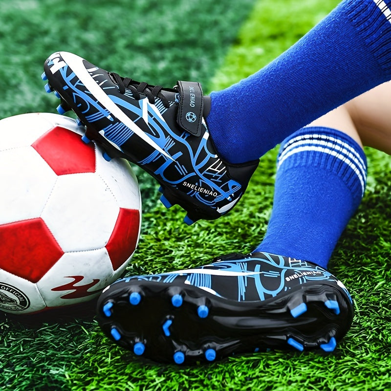 Kids Soccer Cleats Lightweight Sport Shoes Boys Girls