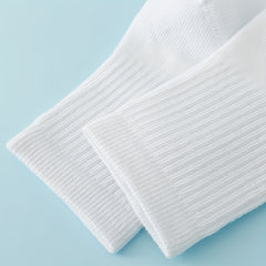 6 Pairs Girls Kids Causal Sports Socks Breathable Comfy Crew Plain Socks