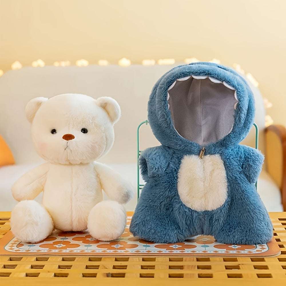 11.81in Teddy Bear Stuffed Animal Dolls - Changeable Suit Clothes