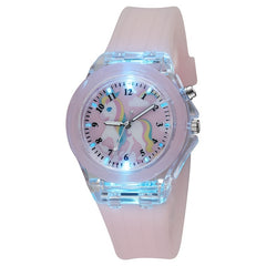 Girls Unicorn Quartz Watch With Silicone Band Gift For Kids