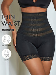 Lace Trim Shaping Panties High Waist Tummy Control Compression Panties