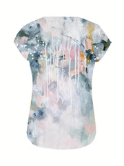 Floral Print V-Neck Tank Top for Women