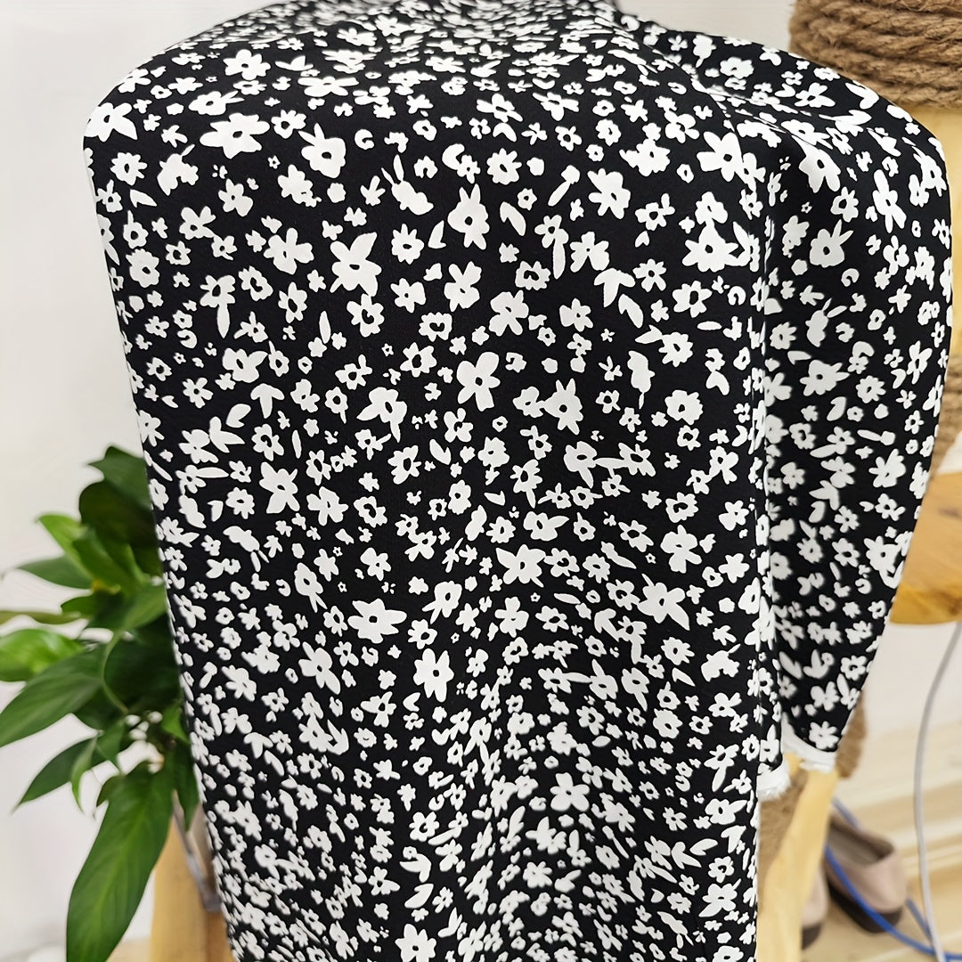 1yd Faux Cotton Fabric for DIY Clothes Pants Dress Quilt Covering