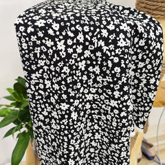 1yd Faux Cotton Fabric for DIY Clothes Pants Dress Quilt Covering
