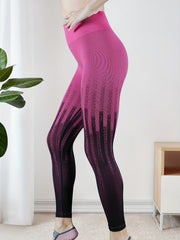 Gradient Workout Butt Lifting Sports Leggings High Waist Yoga Pants