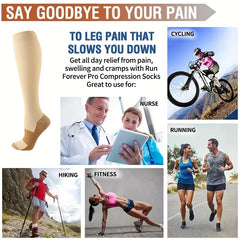 Compression Socks for Leg Shaping, Solid Stretch Tights, Unisex