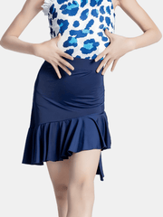 Girls Ruffle Trim Dance Skirt & Comfy Latin Dance Performance Gift
