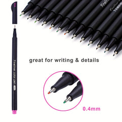 60 Vibrant Colors Journal Pens Fine Tip for Note Taking Art Projects