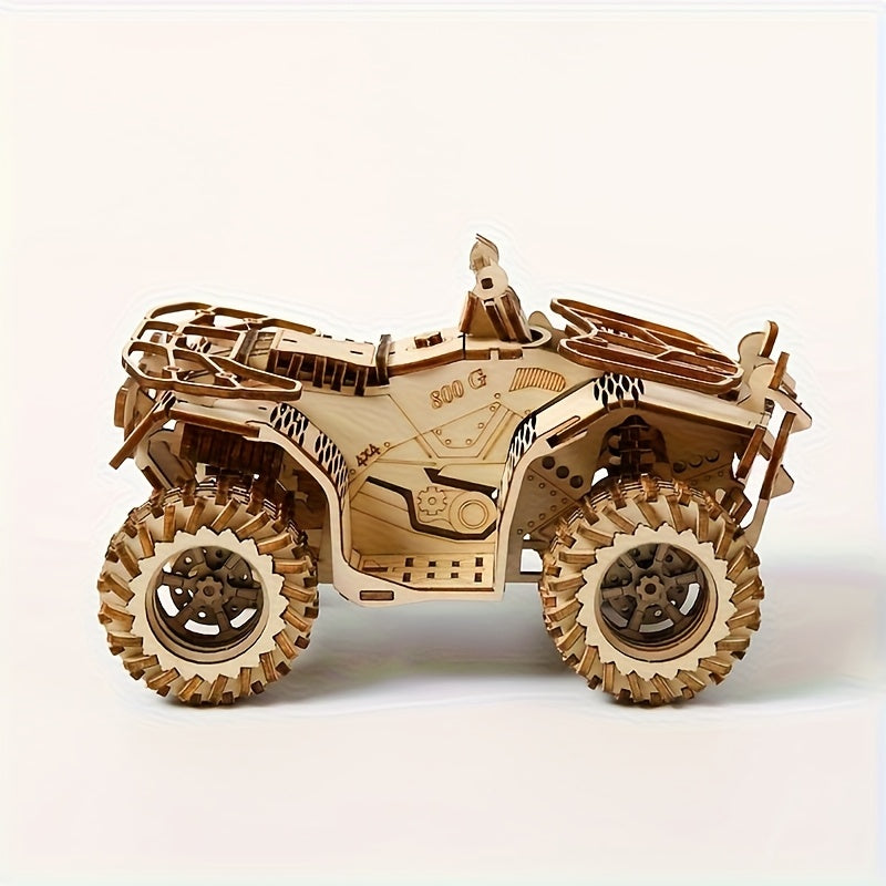 3D Wooden Puzzle Model of a Beach Car Assembly Toy