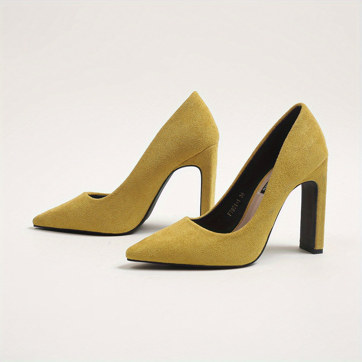 Suedette Pattern Stiletto Heel Slip On Point Toe Shoes