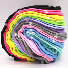 10 Pairs Heart Print Crew Socks, Women's Low Cut Ankle Stockings