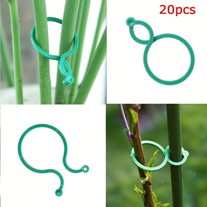 20pcs Plant Fixing Buckles for Enhancing Garden Beauty