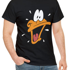 Duck Pattern Print Men's Sports T-shirt for Fitness, Outdoor Activities