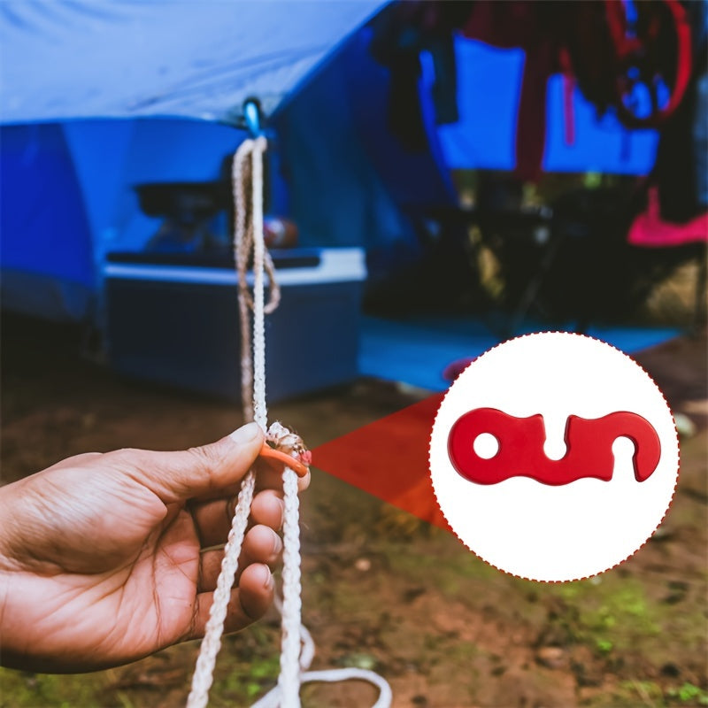 Aluminum Alloy Tent Canopy Pull Rope Buckle Three eye Open Rope Buckle
