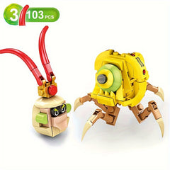 418pcs Halloween Building Blocks Toy Kit - Zombie Mecha Shape Shifting Toys