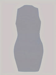 Slogan Print High Stretch Bodycon Cami Dress