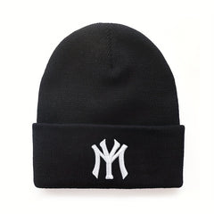 3D Embroidery Cold Hat Hip Hop Warm Knitted Hat for Men