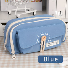 Japanese Style Pencil Case Button Closure