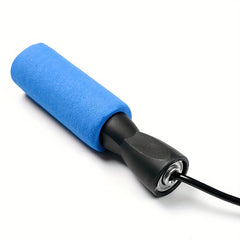 PVC Rope Skipping Rope With Sponge Handle - Fitness Exercise