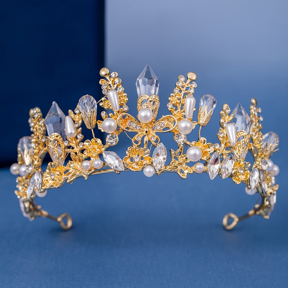 Girl's Crown Flower Headband Crystal Hair Accessories