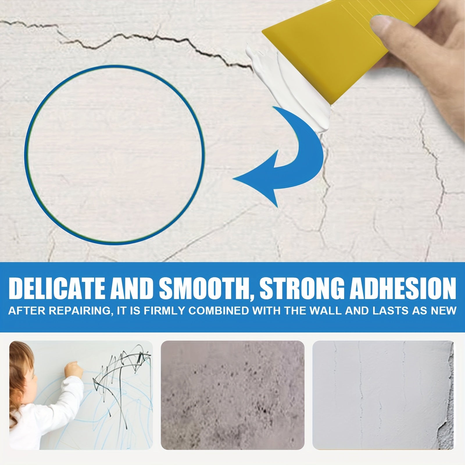 Waterproof Wall Repair Agent - Crack Repair, Moisture Proof, Stain Cover