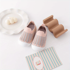 Child's Slip On Knit Solid Shoes Soft Sole Breathable Walking Shoes