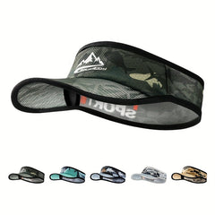 Topless Sunshade Hat Moisture Wicking Quick drying Print Hat