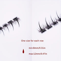 Fairy Style Cluster Eyelashes 6 Lengths 72 Clusters